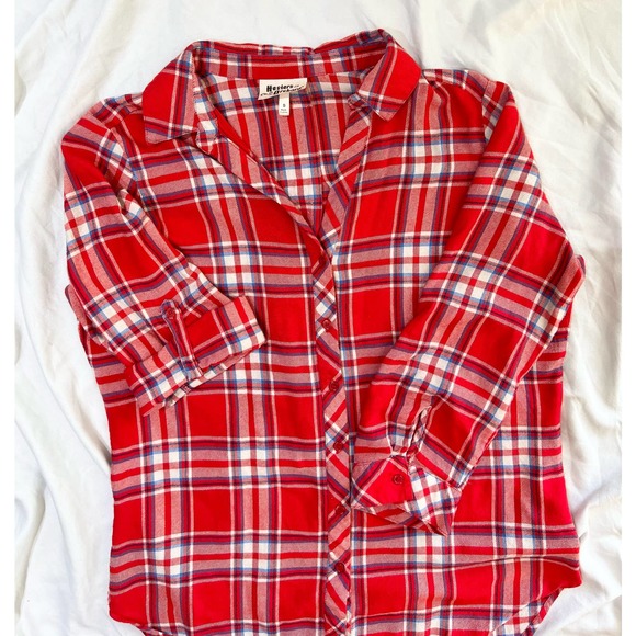 Hester & Orchard button up half sleeve flannel size small - Picture 4 of 11